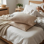 Housse de Coussin en Mousseline 100 % Coton Doux & Respirant – 5 Tailles & 12 Couleurs