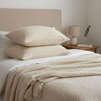 Housse de Coussin en Mousseline 100 % Coton Doux & Respirant – 5 Tailles & 12 Couleurs