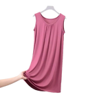 Chemise de nuit en Modal sans manches - Grandes tailles