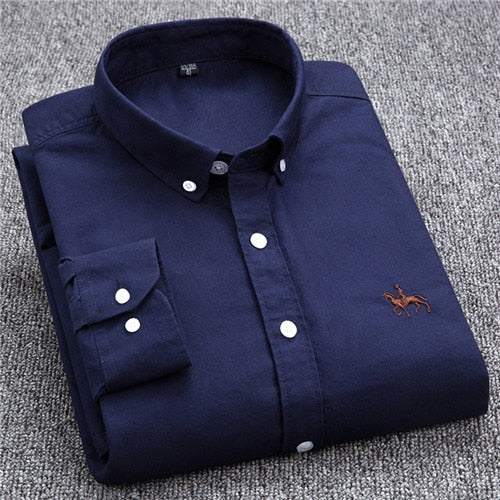 Chemise OXFORD en coton à manches longues