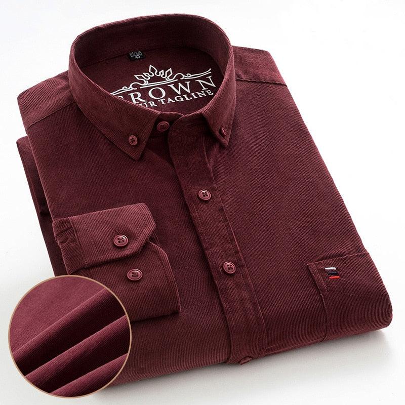 Chemise en velours côtelé - Homme