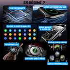 Montre Connectée Ultra Fine - Écran AMOLED HD 1.96" + 1 Bracelet OFFERT