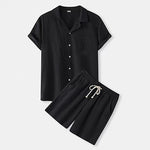 Ensemble Chemise & Short en Coton Respirant