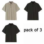 Lot de 3 Polos Manches Courtes - Grandes Tailles