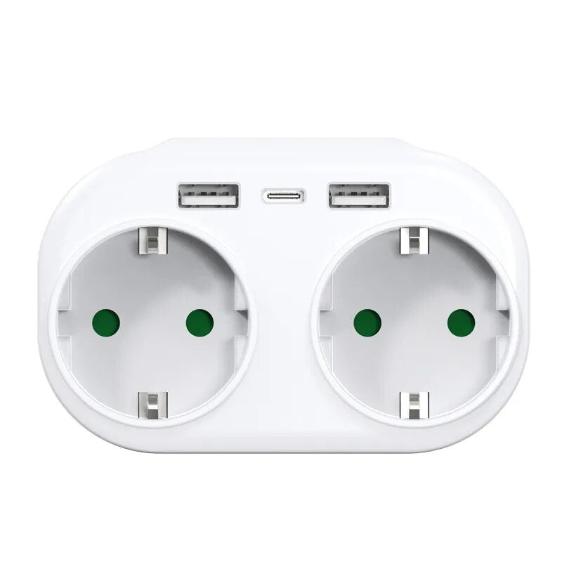 Multiprise murale 5 en 1 - USB et USB Type C