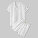 Ensemble Chemise & Short en Coton Respirant