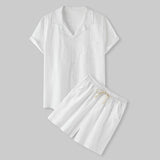Ensemble Chemise & Short en Coton Respirant