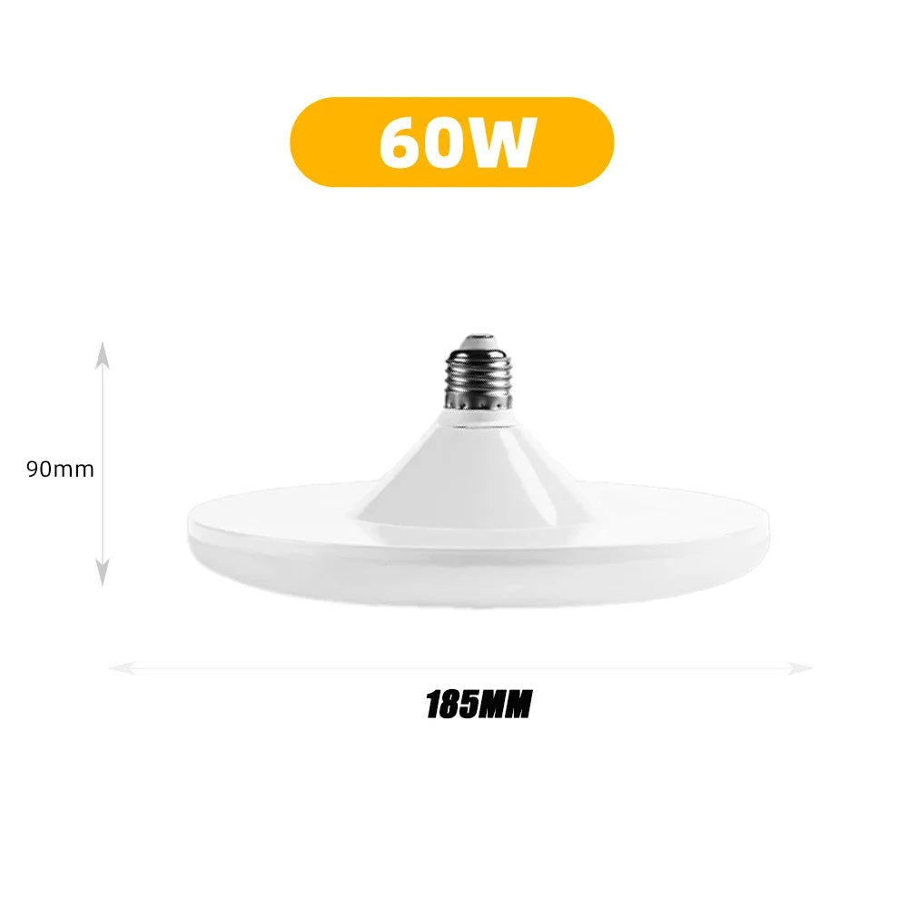 Ampoule LED Puissante Blanche E27 à Détecteur de Mouvement - 20W 30W 40W 50W 60W et 100W