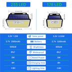 Lot de 2 Appliques Solaires Puissantes 235 LED
