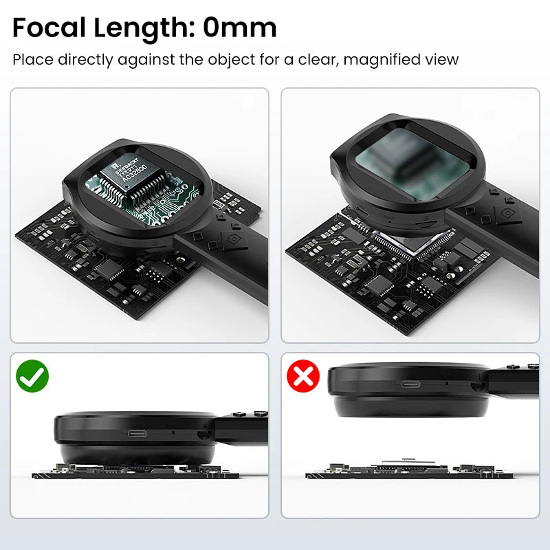 Loupe Numérique Portable IPS 2.8 pouces HD 1080P 100X