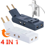 Mini Multiprise Plate Pliable 4 en 1 — Rotation 180°, Adaptateur Universel