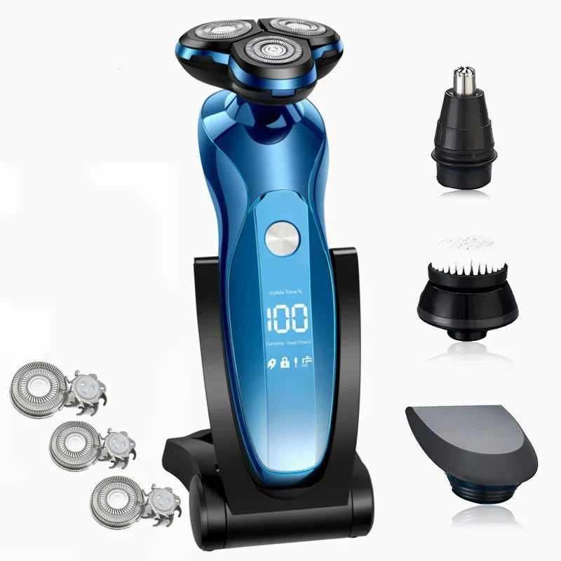 Tondeuse Électrique Visage, Cheveux & Corps Rasage à Sec ou Humide