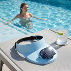 Chapeau Visière avec Ventilateur Solaire Intégré – Large Bord, Respirant et Rechargeable USB pour Sport et Plein Air