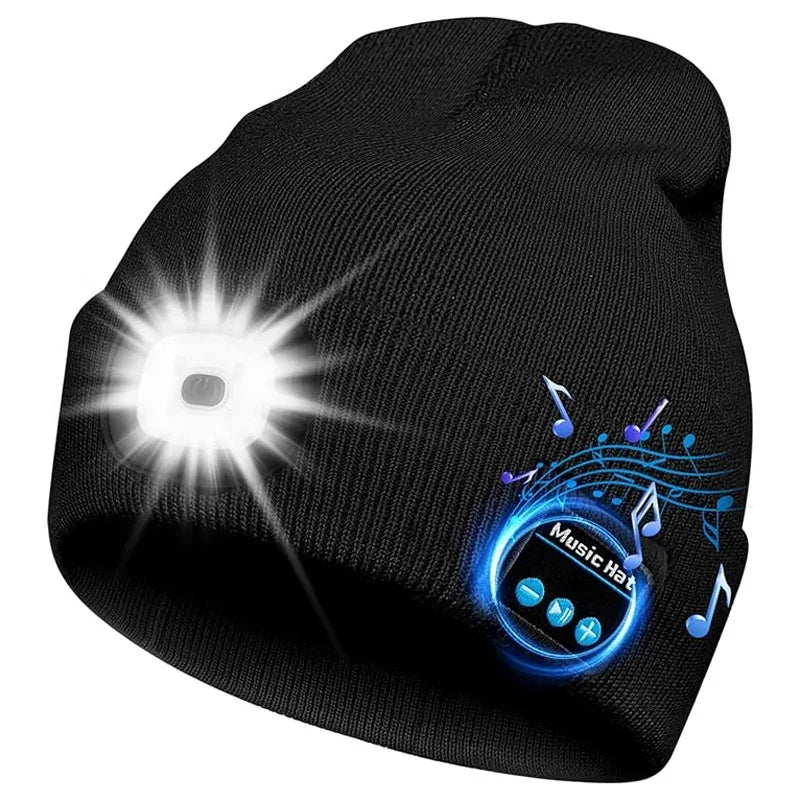 Bonnet 3 en 1 avec éclairage LED et Système audio intégrés