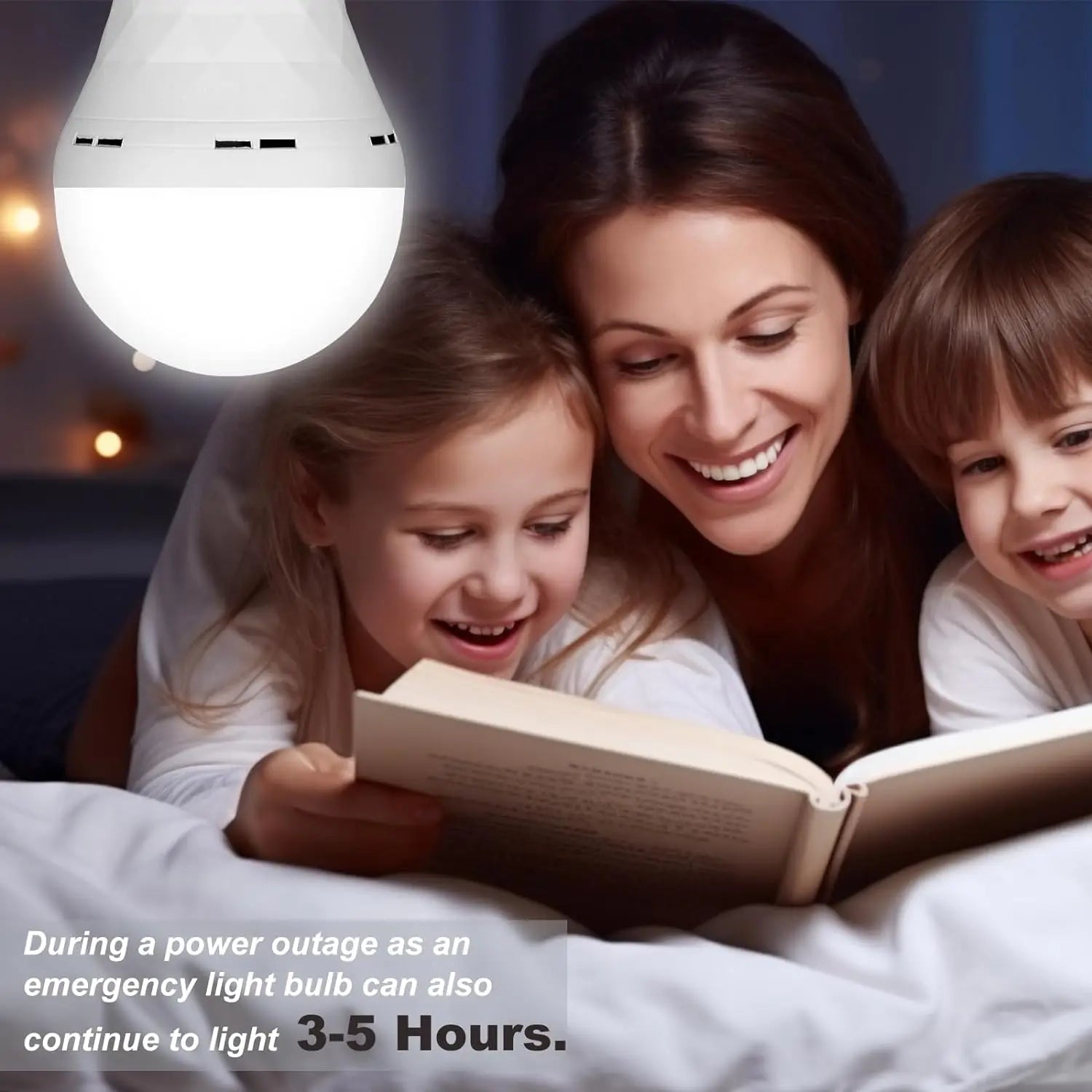 Ampoule LED E27 Rechargeable USB à Batterie Intégrée — Intensité Variable, Télécommande & Minuterie