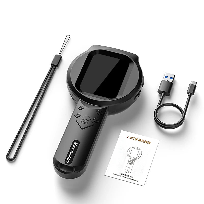 Loupe Numérique Portable IPS 2.8 pouces HD 1080P 100X