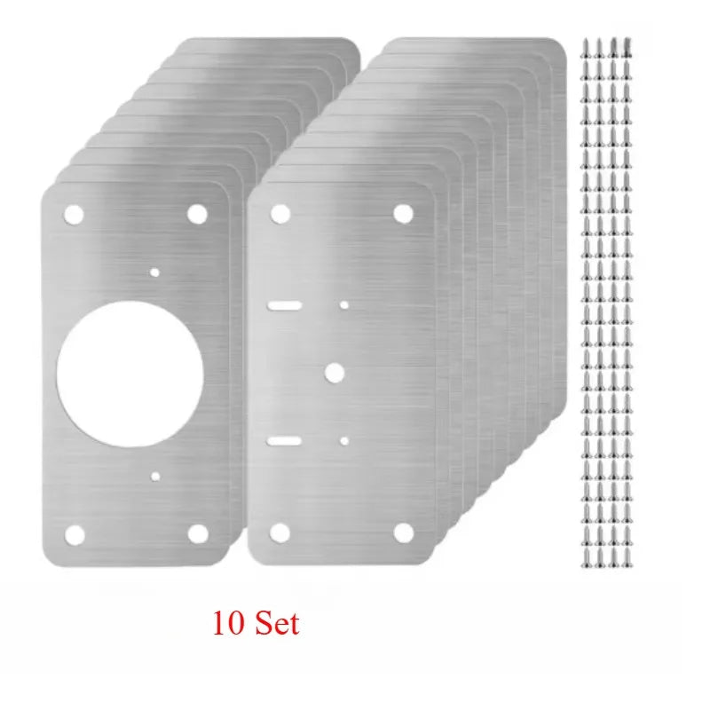 Kit de Réparation de Charnières d'Armoires en Acier Inox - 4PCS + VIS OFFERTES