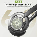 Casque V6.0 Sans FIl Pliable Respirant Touch Control