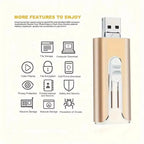 Clé USB 4 EN 1 Haute Vitesse - 32GO à 2TO