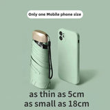 Mini Parapluie de Poche ULTRA léger en Vinyle Pliable