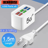 Multiprise USB Haute Vitesse 6 Appareils