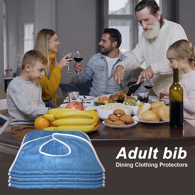 Bavoir XXL pour adulte en Microfibre lavable et réutilsable