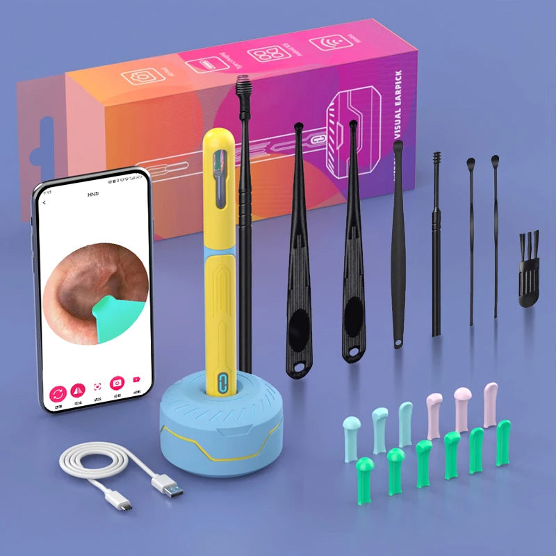 Nettoyeur d’Oreilles HD avec Caméra et Lumière LED