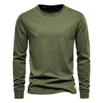 T-Shirt en 100% Coton Intemporel Manches Longues - Homme