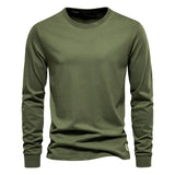 T-Shirt en 100% Coton Intemporel Manches Longues - Homme