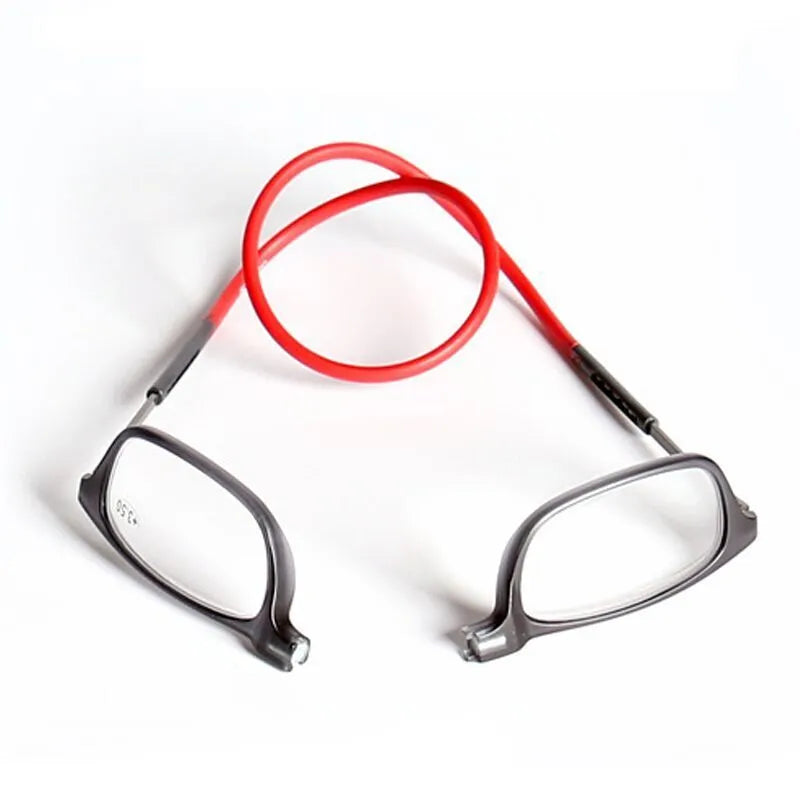 Lunettes presbytes pliables avec cordon en silicone