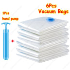 3x Sacs de Rangement sous vide 80% GAIN DE PLACE - Pompe OFFERTE