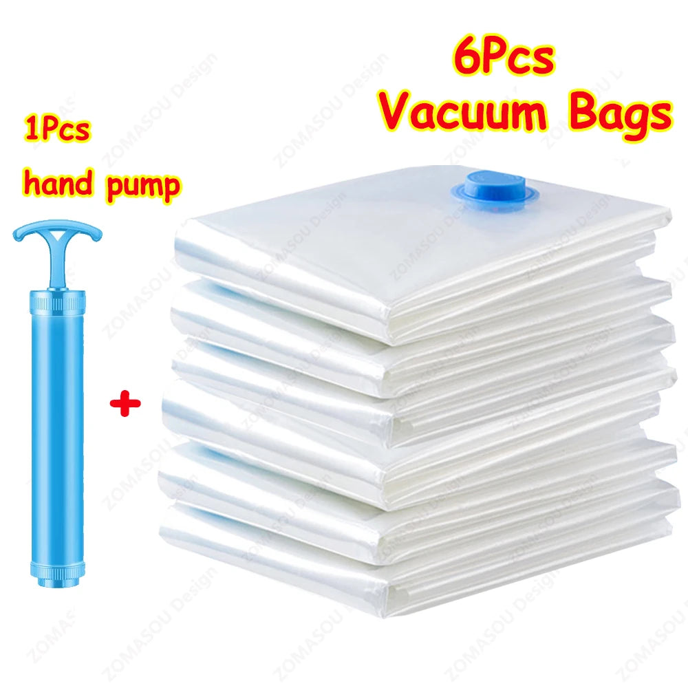 3x Sacs de Rangement sous vide 80% GAIN DE PLACE - Pompe OFFERTE