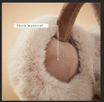 Cache-oreilles en fausses fourrure de lapin