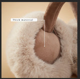 Cache-oreilles en fausses fourrure de lapin