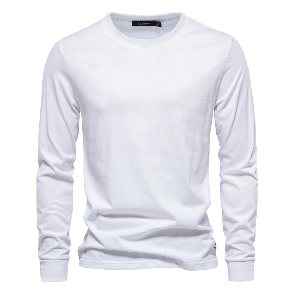 T-Shirt en 100% Coton Intemporel Manches Longues - Homme