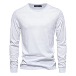 T-Shirt en 100% Coton Intemporel Manches Longues - Homme