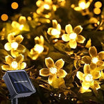 Guirlande Lumineuse Solaire Florale pour Jardin