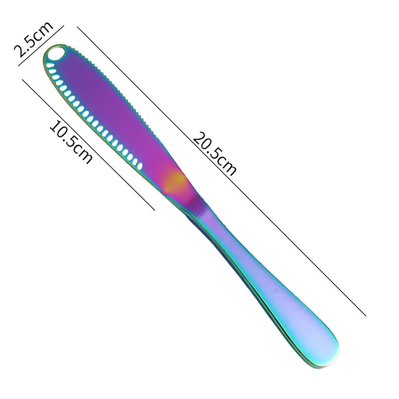 3x Couteau à beurre multifonctions 3 en 1 en Inox + 1 Couteau OFFERT