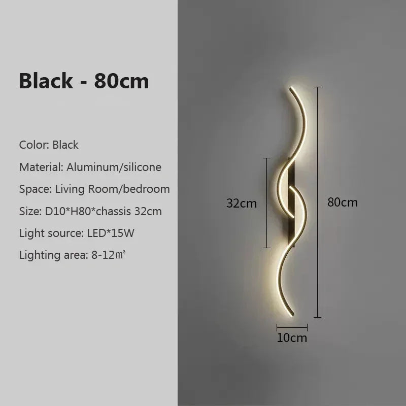 Noir 80cm / 3 Lumières,Noir 80cm / Lumière neutre,Noir 80cm / Lumière froide,Noir 80cm / Lumière chaude
