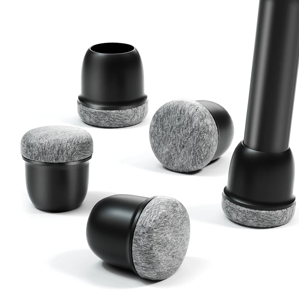 8x Protège-Pieds de Chaise en Silicone Anti-Rayures & Anti-Bruit