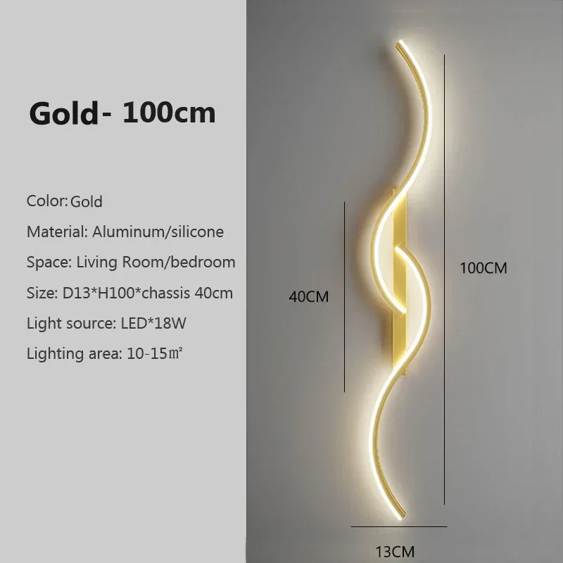 Or 100cm / Lumière neutre,Or 100cm / Lumière froide,Or 100cm / Lumière chaude,Or 100cm / 3 Lumières