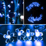 Guirlande Lumineuse Solaire Florale pour Jardin
