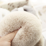 Cache-oreilles en fausses fourrure de lapin