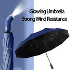 Parapluie à Ouverture Automatique & Résistant au Vent avec LED