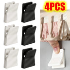 Crochets Pince Gants & Torchons Auto-Adhésifs — Lot de 4, Sans Perçage, Cuisine & Salle de Bain