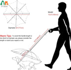 Parapluie Inversé pour Petit Chien avec Laisse