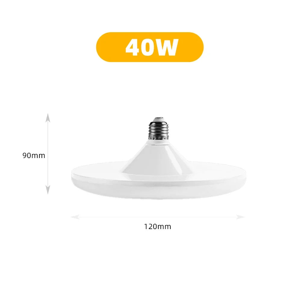 Ampoule LED Puissante Blanche E27 à Détecteur de Mouvement - 20W 30W 40W 50W 60W et 100W