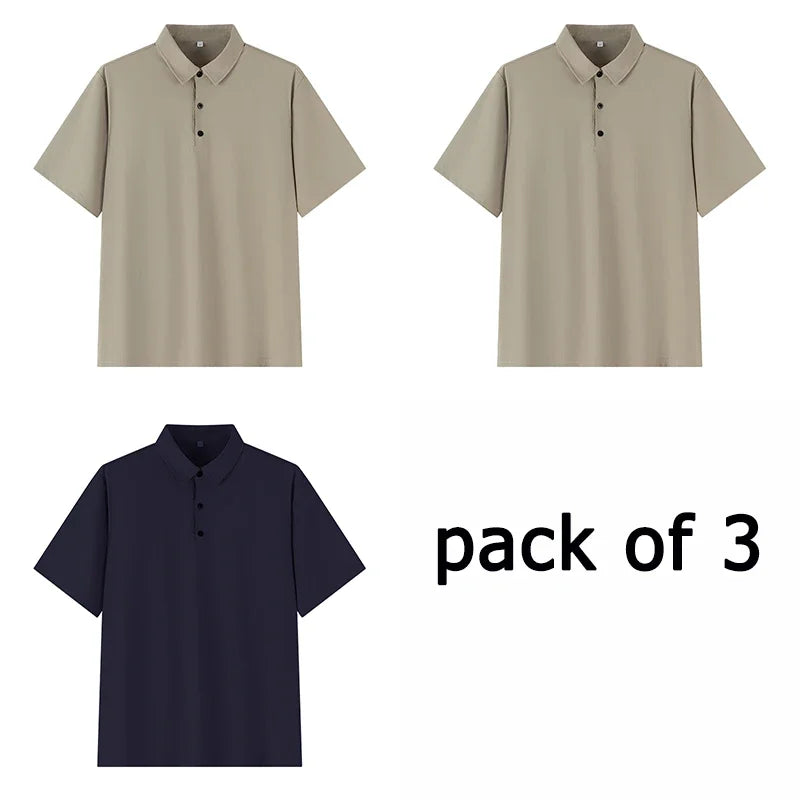 Lot de 3 Polos Manches Courtes - Grandes Tailles