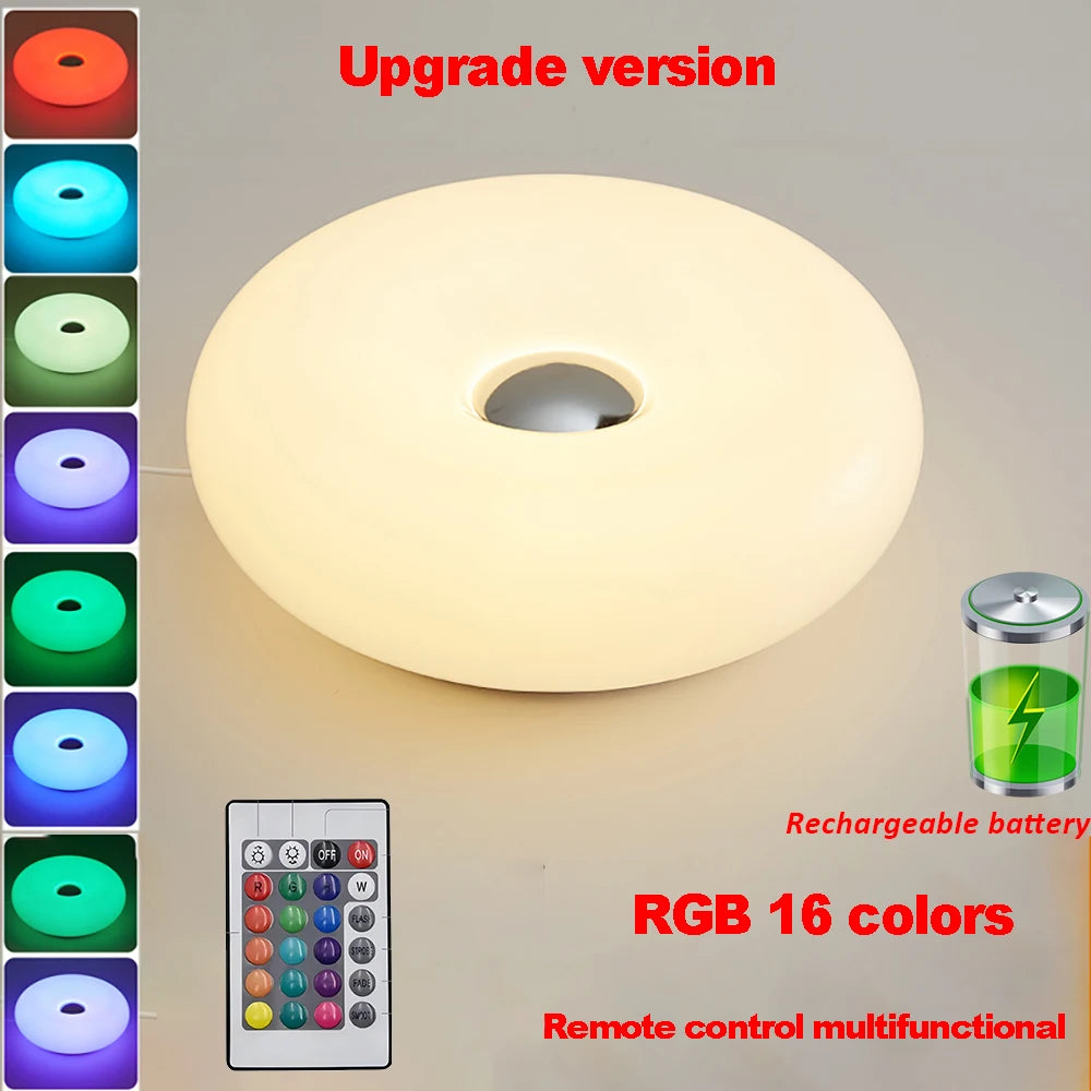Lampe Donut Tendance USB Tactile - Couleurs & Intensités