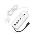 Station de Charge USB C 66W 4 Ports Adaptateur Mural - Charge rapide